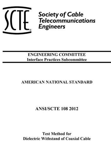 Standards PDF Cover Page
