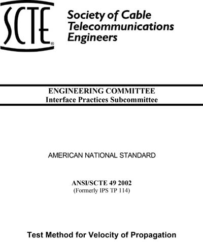 Standards PDF Cover Page
