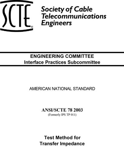 Standards PDF Cover Page