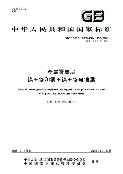 Standards PDF Cover Page