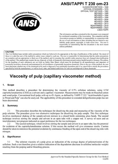 Standards PDF Cover Page