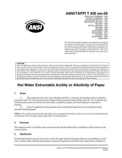 Standards PDF Cover Page