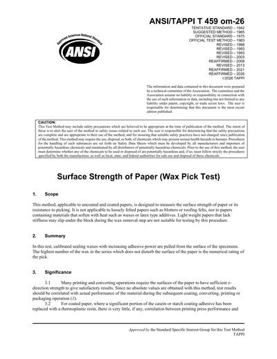Standards PDF Cover Page