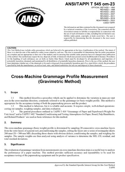 Standards PDF Cover Page