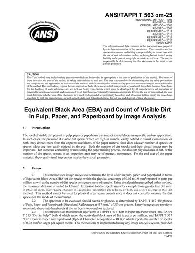 Standards PDF Cover Page