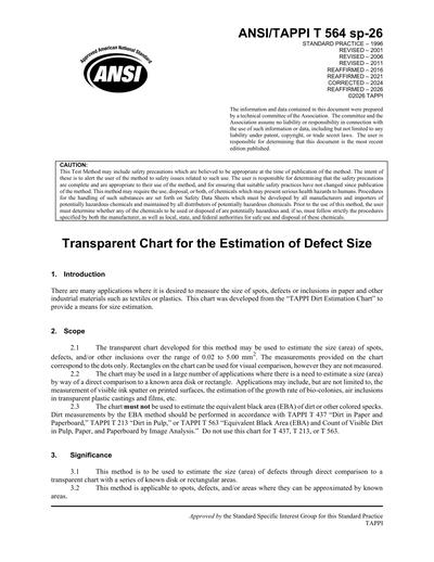 Standards PDF Cover Page