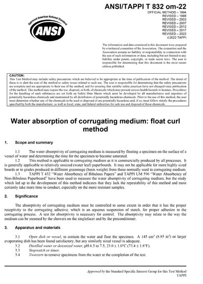 Standards PDF Cover Page