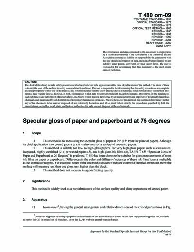 Standards PDF Cover Page
