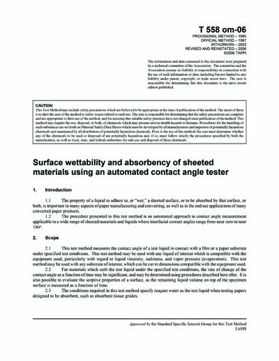 Standards PDF Cover Page