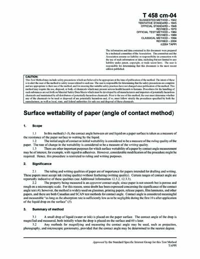 Standards PDF Cover Page