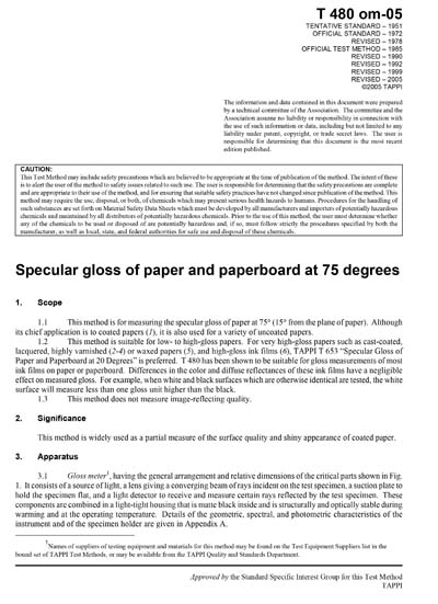 Standards PDF Cover Page