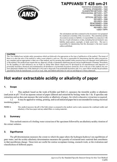 Standards PDF Cover Page