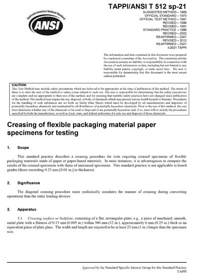 Standards PDF Cover Page
