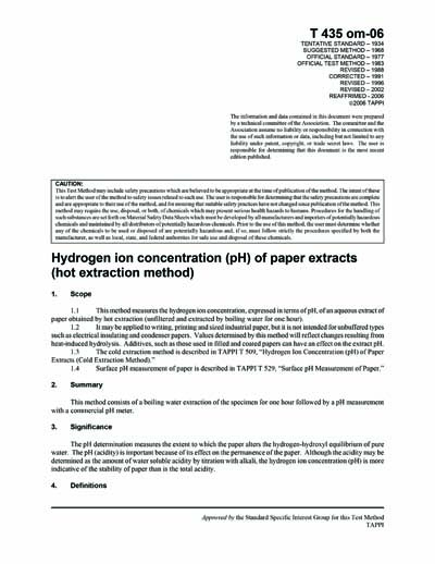 Standards PDF Cover Page