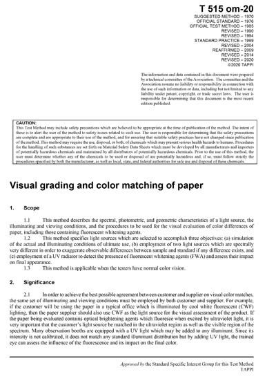 Standards PDF Cover Page