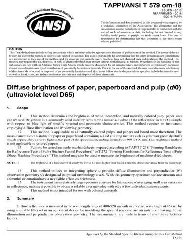 Standards PDF Cover Page