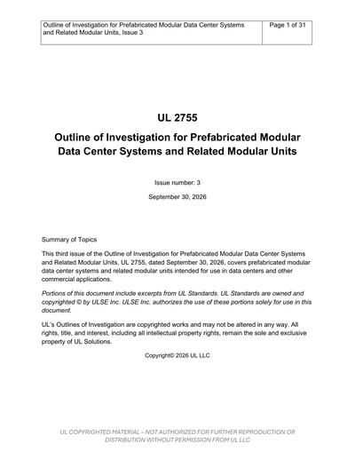 Standards PDF Cover Page