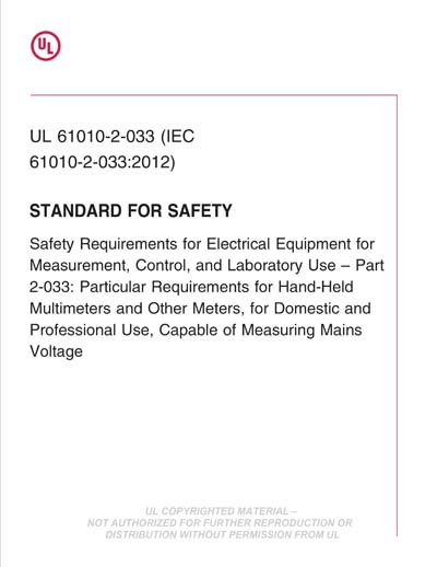 Standards PDF Cover Page